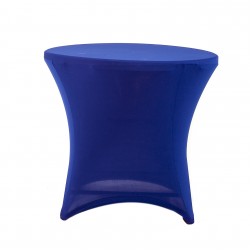 Nakładka elastyczna na stół koktajlowy niski 80x73 cm – niebieska