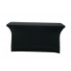 Nakładka elastyczna na stół prostokątny 150x75 cm – czarna