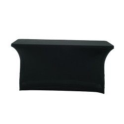 Nakładka elastyczna na stół prostokątny 150x75 cm – czarna