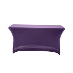 Nakładka elastyczna na stół prostokątny 150x75 cm – fioletowa