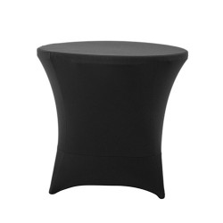 Nakładka elastyczna na stół koktajlowy niski 80x73 cm – czarna