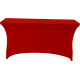 Nakładka elastyczna na stół prostokątny 150x75 cm – czerwona