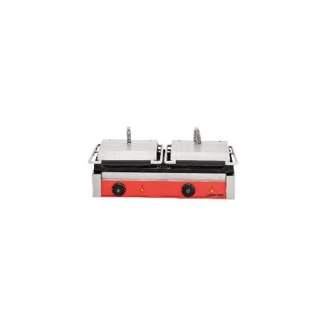 Kontakt grill podwójny – ryflowane płyty żeliwne, 3,6kW/230V