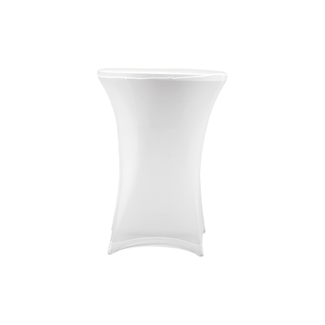 Nakładka elastyczna na stół koktajlowy 80x110 cm – biała