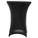Nakładka elastyczna na stół koktajlowy 80x110 cm – czarna