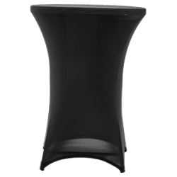 Nakładka elastyczna na stół koktajlowy 80x110 cm – czarna