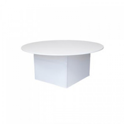 Nakładka elastyczna na stół okrągły 180 cm A+B - biała