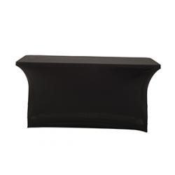 Nakładka elastyczna na stół prostokątny 180x75 cm - czarna