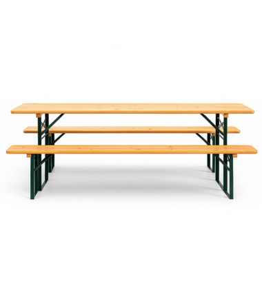 Ława piwna – komplet (2 ławki + ława) – 2,2 m