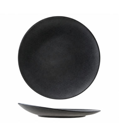 ARIANE Dazzle Black - Talerz płaski bez rantu 31 cm czarny